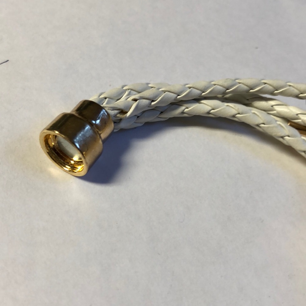 Multi String Braided Leather Magnetic Bracelet - image 3